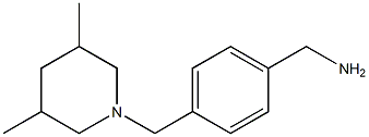 1-(4-[(3,5-DIMETHYLPIPERIDIN-1-YL)METHYL]PHENYL)METHANAMINE Struktur