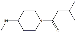 3-METHYL-1-(4-METHYLAMINO-PIPERIDIN-1-YL)-BUTAN-1-ONE Struktur