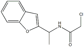 N-[1-(1-BENZOFURAN-2-YL)ETHYL]-2-CHLOROACETAMIDE Struktur