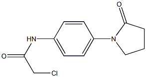 2-CHLORO-N-[4-(2-OXOPYRROLIDIN-1-YL)PHENYL]ACETAMIDE Struktur