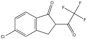 5-CHLORO-2-TRIFLUOROACETYL-1-INDANONE Struktur