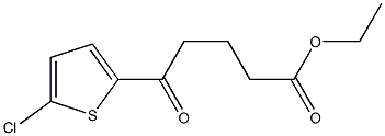 ETHYL 5-(2-CHLORO-5-THIENYL)-5-OXOVALERATE Struktur