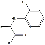 (2R)-2-[(3-CHLOROPYRIDIN-2-YL)AMINO]PROPANOIC ACID Struktur