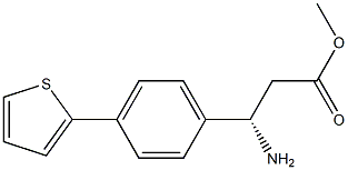 METHYL (3S)-3-AMINO-3-(4-(2-THIENYL)PHENYL)PROPANOATE Struktur