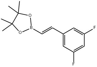 TRANS-2-(3,5-DIFLUOROPHENYL)VINYL BORONIC ACID PINACOL ESTER Struktur