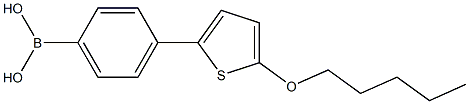 4-(5-PENTYLOXYTHIEN-2-YL)BENZENEBORONIC ACID Struktur