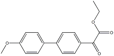 ETHYL 4-(4-METHOXYPHENYL)BENZOYLFORMATE Struktur