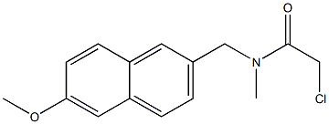 2-CHLORO-N-[(6-METHOXY-2-NAPHTHYL)METHYL]-N-METHYLACETAMIDE Struktur