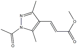 METHYL 3-(1-ACETYL-3,5-DIMETHYL-1H-PYRAZOL-4-YL)ACRYLATE Struktur