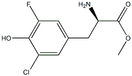 METHYL (2R)-2-AMINO-3-(3-CHLORO-5-FLUORO-4-HYDROXYPHENYL)PROPANOATE Struktur