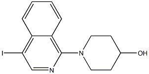 1-(4-HYDROXYPIPERIDIN-1-YL)-4-IODOISOQUINOLINE Struktur