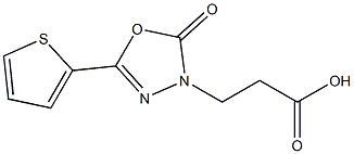 3-(2-OXO-5-THIEN-2-YL-1,3,4-OXADIAZOL-3(2H)-YL)PROPANOIC ACID Struktur