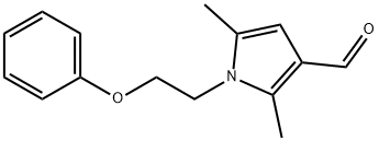 2,5-DIMETHYL-1-(2-PHENOXY-ETHYL)-1H-PYRROLE-3-CARBALDEHYDE Struktur