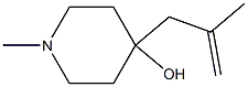 1-METHYL-4-(2-METHYL-2-PROPENYL)-4-PIPERIDINOL Struktur