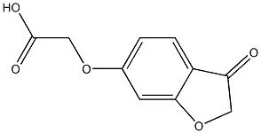 [(3-OXO-2,3-DIHYDRO-1-BENZOFURAN-6-YL)OXY]ACETIC ACID Struktur