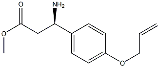 METHYL (3R)-3-AMINO-3-(4-PROP-2-ENYLOXYPHENYL)PROPANOATE Struktur