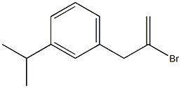 2-BROMO-3-(3-ISOPROPYLPHENYL)-1-PROPENE Struktur