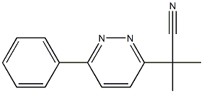 2-METHYL-2-(6-PHENYLPYRIDAZIN-3-YL)PROPIONITRILE Struktur