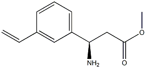 METHYL (3R)-3-AMINO-3-(3-VINYLPHENYL)PROPANOATE Struktur