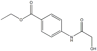 ETHYL 4-(GLYCOLOYLAMINO)BENZOATE Struktur