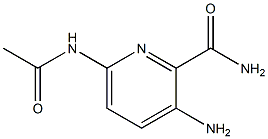 6-(ACETYLAMINO)-3-AMINOPYRIDINE-2-CARBOXAMIDE Struktur