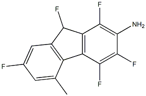 7-PENTAFLUOROMETHYL-9H-FLUOREN-2-AMINE Struktur