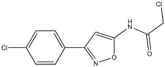 2-CHLORO-N-(3-(4-CHLOROPHENYL)ISOXAZOL-5-YL)ACETAMIDE Struktur