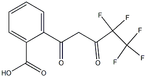 4,4,5,5,5-PENTAFLUORO-1-(2-CARBOXYPHENYL)PENTANE-1,3-DIONE Struktur