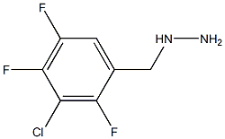 3-CHLORO-2,4,5-TRIFLUORO-BENZYL-HYDRAZINE Struktur