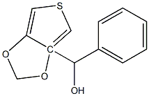 3,4-(METHYLENEDIOXY)PHENYL-(3-THIENYL)METHANOL Struktur