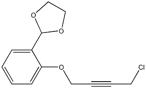 2-[2-(4-CHLORO-BUT-2-YNYLOXY)-PHENYL]-[1,3]DIOXOLANE Struktur