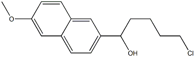 5-CHLORO-1-(6-METHOXY-2-NAPHTHYL)-1-PENTANOL Struktur