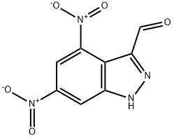 4,6-DINITRO-3-(1H)INDAZOLE CARBOXALDEHYDE Struktur