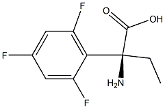 (2S)-2-AMINO-2-(2,4,6-TRIFLUOROPHENYL)BUTANOIC ACID Struktur