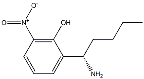 2-((1S)-1-AMINOPENTYL)-6-NITROPHENOL Struktur