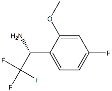 (1R)-2,2,2-TRIFLUORO-1-(4-FLUORO-2-METHOXYPHENYL)ETHYLAMINE Struktur