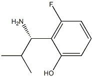 2-((1S)-1-AMINO-2-METHYLPROPYL)-3-FLUOROPHENOL Struktur