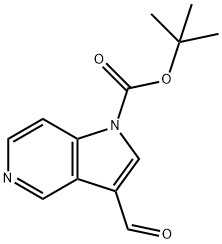 TERT-BUTYL 3-FORMYL-1H-PYRROLO[3,2-C]PYRIDINE-1-CARBOXYLATE Struktur