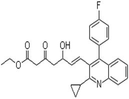 (E)-3,5-二羥基-7-[2-環(huán)丙基-4-(4-氟苯基)-3-喹啉基]庚-6-烯酸乙酯；CAS:148901-69-3