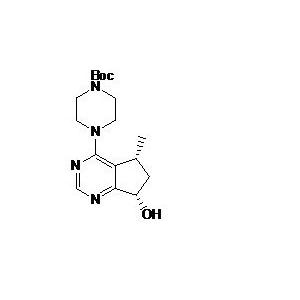 4-((5R,7R)-7-羥基-5-甲基-6,7-二氫-5H-環(huán)戊烷[d]嘧啶-4-基)哌嗪-1-叔丁氧羰基