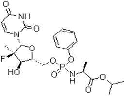 N-[[P(S),2'R]-2'-脫氧-2'-氟-2'-甲基-P-苯基-5'-尿苷?；鵠-L-丙氨酸異丙酯