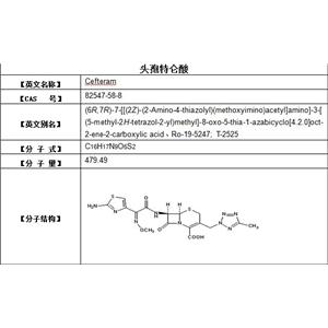 頭孢特侖酸 Cefteram 82547-58-8