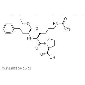 N2-[(1S)-乙氧羰基-3-苯丙基]-N6-三氟乙?；?L-賴氨酸-L-脯氨酸——賴諾普利中間體