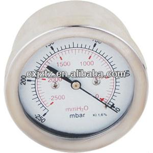 63mm Back St.St. Capsule Mbar Gas Pressure Gauge