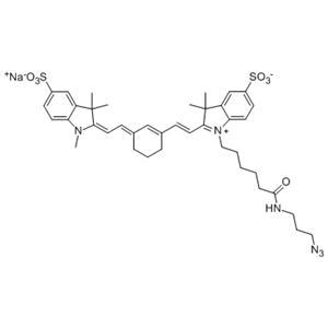 Sulfo-Cyanine7 azide，Sulfo-Cy7 azide，磺酸基活性染料