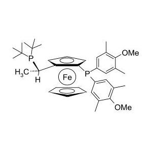 (2S)-1-[(1S)-1-[雙(1,1-二甲基乙基)膦]乙基]-2-[雙(4-甲氧基-3,5-二甲苯基)膦]二茂鐵(符合 CAS 標(biāo)準(zhǔn))