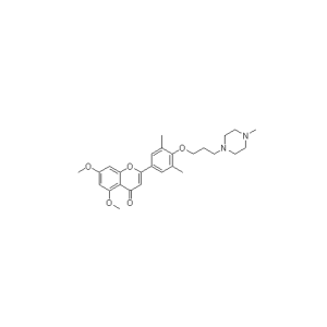 2-(3,5-dimethyl-4-(3-(4-methylpiperazin-1-yl)propoxy)phenyl)-5,7-dimethoxy-4H-chromen-4-one