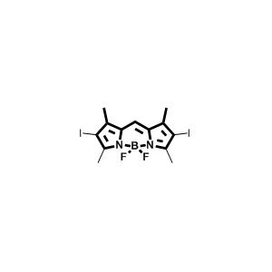 2,6-diiodo-1,3,5,7-tetramethyl-8H-4,4-difluoro-4-bora-3a,4a-diaza-s-indacene