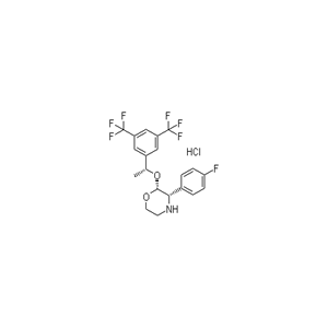 (2R,3S)-2-[(1R)-1-[3,5-雙(三氟甲基)苯基]乙氧基]-3-(4-氟苯基)-嗎啉鹽酸鹽