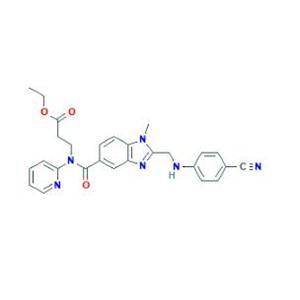 3-[[[2-[[(4-氰基苯基)氨基]甲基]-1-甲基-1H-苯并咪唑-5-基]羰基]吡啶-2-基氨基]丙酸乙酯